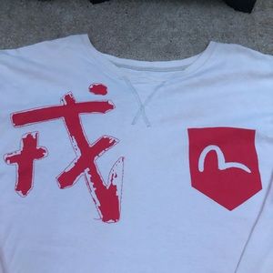 evisu designer japan long sleeve vintage shirt